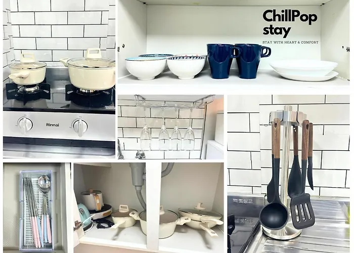 Chillpop Stay, Sinchon Station, 1f, 4ppl, 2br, Hongdae, Private 公寓 首爾