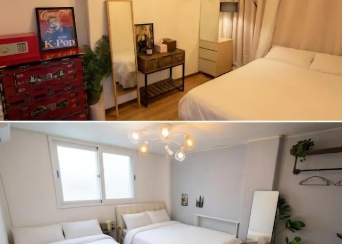 Chillpop Stay, Sinchon Station, 1f, 4ppl, 2br, Hongdae, Private *